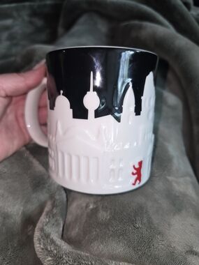 Black & White Berlin 3D Skyline Starbucks Coffee Collectors Mug